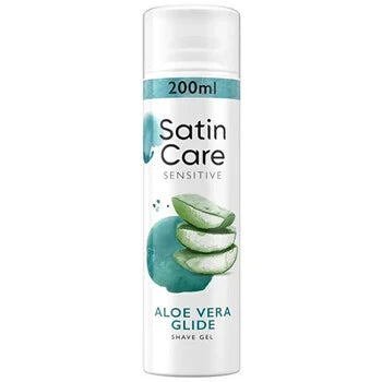 Gillette - Satin Care Shave Aloe Vera Gel (Dry Skin) - Shaving Gel - 200ml - Feel You