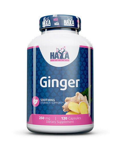 Ginger 250mg. / 120 Vcaps.  Haya Labs - Nutra Best Bulgaria