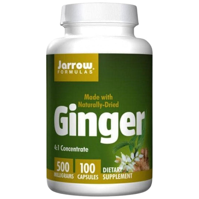 Ginger 4:1 Concentrate 500 mg 100 капсули  Jarrow Formulas - Nutra Best Bulgaria