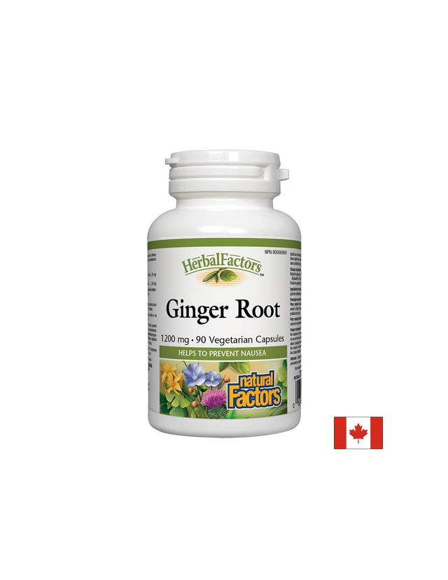 Ginger Root 1200 mg - 90 капсули  Natural Factors - Nutra Best Bulgaria
