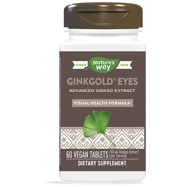 GinkGold Eyes 100 mg - 60 Таблетки  Nature’s Way - Nutra Best Bulgaria