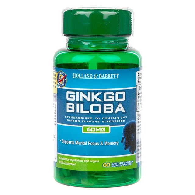 Ginkgo Biloba 60 mg - 60 Таблетки  Holland and Barrett - Nutra Best Bulgaria