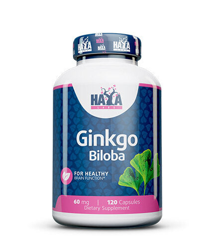 Ginkgo Biloba 60mg. / 120 caps.  Haya Labs - Nutra Best Bulgaria