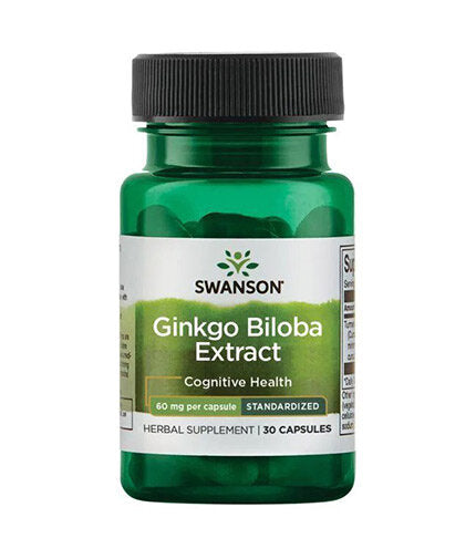 Ginkgo Biloba Extract 60 mg - 30 капсули  Swanson - Nutra Best Bulgaria