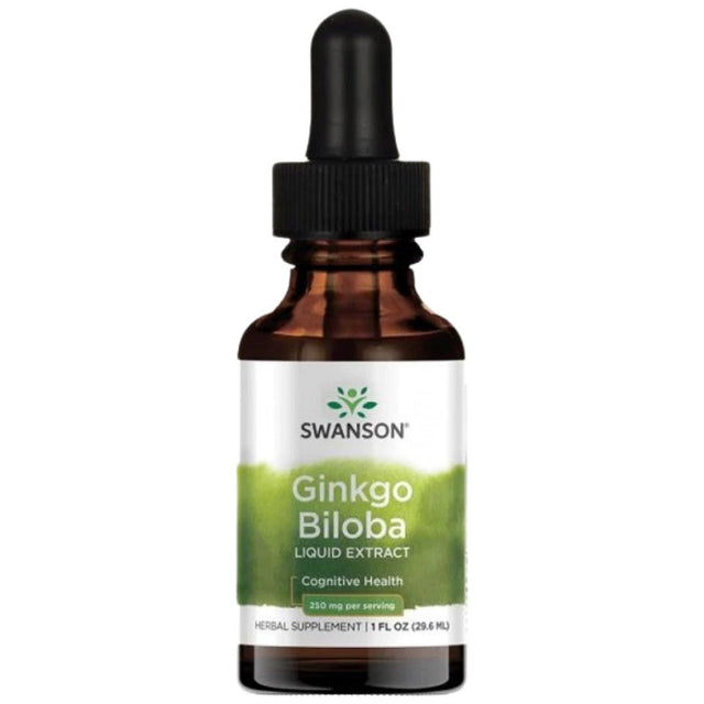 Ginkgo Biloba Liquid Extract 250 mg - 29 мл  Swanson - Nutra Best Bulgaria