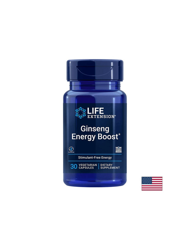 Ginseng Energy Boost / Антистрес формула и енергия, 30 капсули  Life Extension - Nutra Best Bulgaria