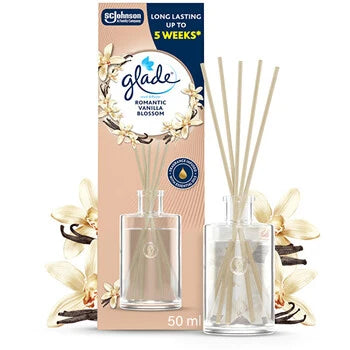 Glade - Reeds Vanilla - Tyčinkový difuzér - 50ml - Feel You