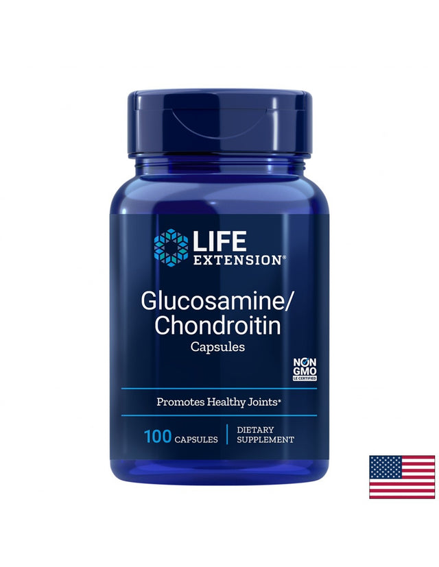 Glucosamine & Chondroitin / Глюкозамин с Хондроитин х 100 капсули  Life Extension - Nutra Best Bulgaria