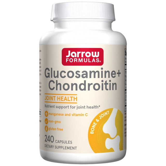 Glucosamine + Chondroitin - 240 капсули  Jarrow Formulas - Nutra Best Bulgaria
