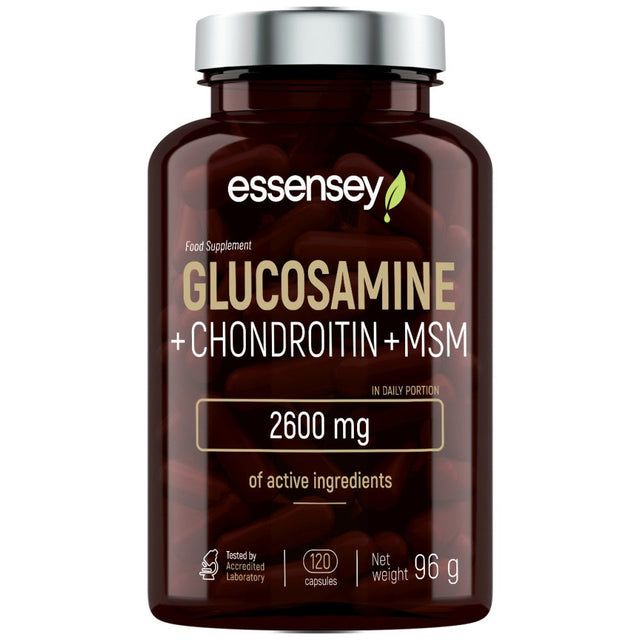 Glucosamine + Chondroitin + MSM - 120 капсули  ESSENSEY - Nutra Best Bulgaria