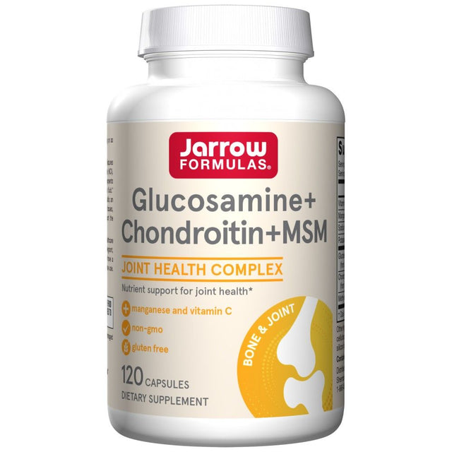 Glucosamine, Chondroitin, MSM - 120 капсули  Jarrow Formulas - Nutra Best Bulgaria