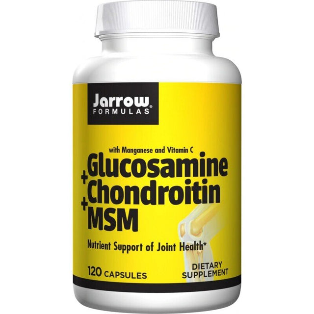 Glucosamine Chondroitin MSM - Глюкозамин Хондроитин МСМ 120 капсули  Jarrow Formulas - Nutra Best Bulgaria