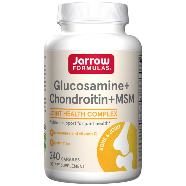 Glucosamine, Chondroitin, MSM - 240 капсули  Jarrow Formulas - Nutra Best Bulgaria