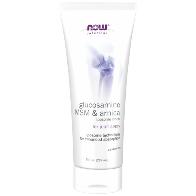 Glucosamine, MSM & Arnica Liposome Lotion - 237 мл  NOW Foods - Nutra Best Bulgaria