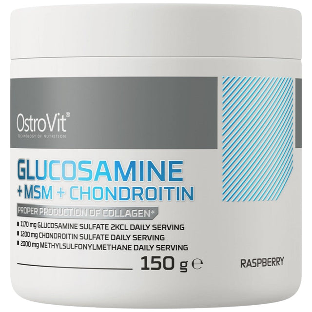 Glucosamine + MSM + Chondroitin Powder 150 грама  OstroVit - Nutra Best Bulgaria
