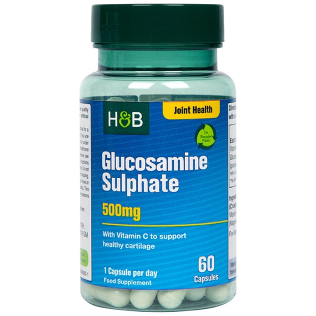 Glucosamine Sulphate 500 mg - 60 капсули  Holland and Barrett - Nutra Best Bulgaria