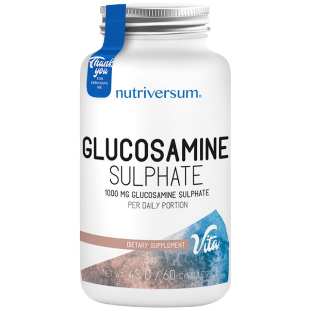 Glucosamine Sulphate 500 mg - 60 капсули  Nutriversum - Nutra Best Bulgaria