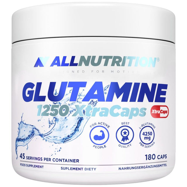 Glutamine 1250 XtraCaps - 180 капсули  AllNutrition - Nutra Best Bulgaria