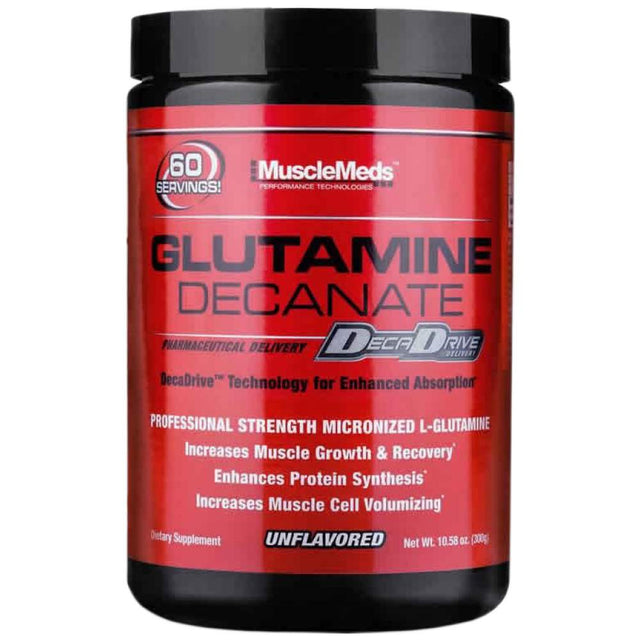 Glutamine Decanate - 300 грама  Muscle Meds - Nutra Best Bulgaria