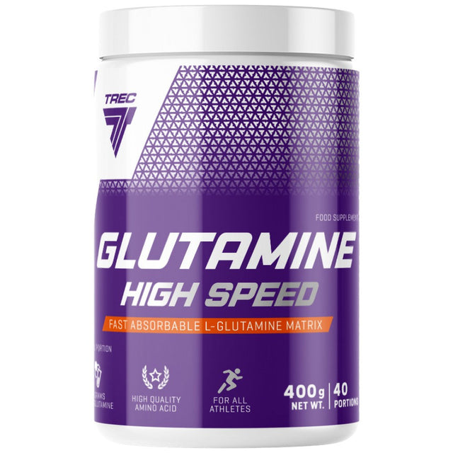 Glutamine High Speed | Fast Absorbable Glutamine Matrix - 400 грама  Trec Nutrition - Nutra Best Bulgaria