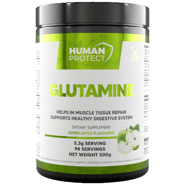 Glutamine Powder - 500 грама  Human Protect - Nutra Best Bulgaria