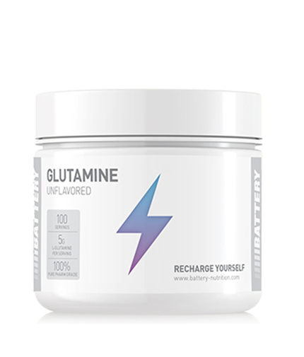 Glutamine Unflavored - 0.500 kg  BATTERY - Nutra Best Bulgaria