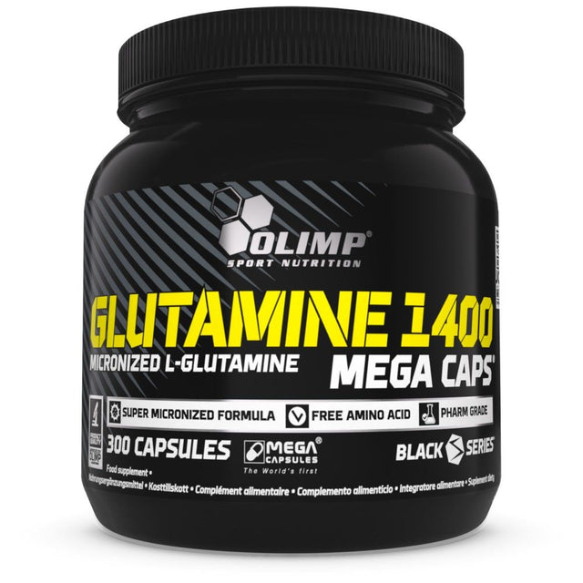 Glutamine Mega Caps 1400 - 300 капсули - Nutra Best Bulgaria