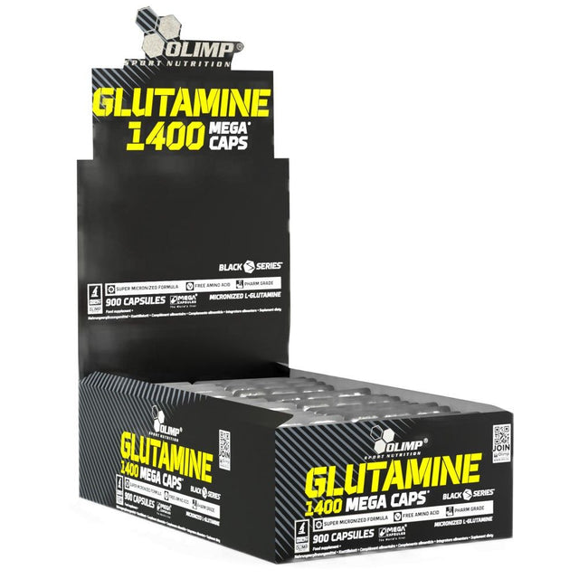 Glutamine Mega Caps 1400 - 30 x 30 капсули - Nutra Best Bulgaria
