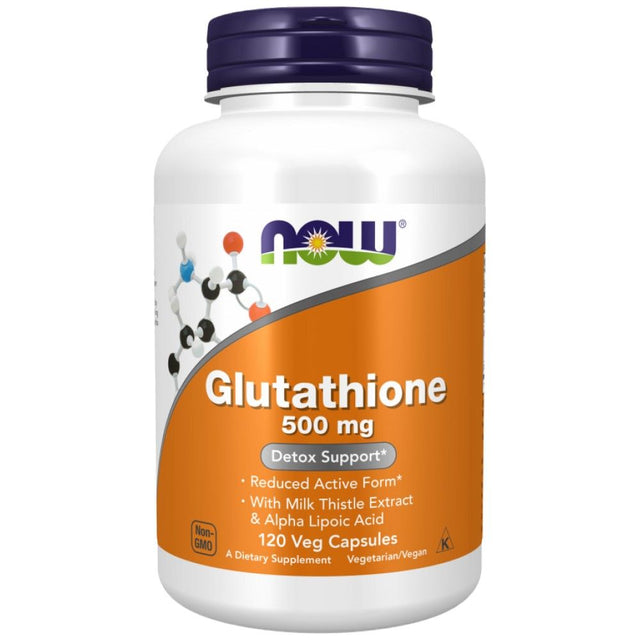 Glutathione 500 mg - 120 капсули  NOW Foods - Nutra Best Bulgaria