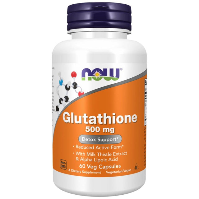 Glutathione 500 mg - 60 капсули  NOW Foods - Nutra Best Bulgaria