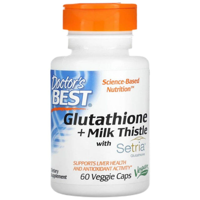 Glutathione + Milk Thistle - 60 капсули  Doctor’s Best - Nutra Best Bulgaria