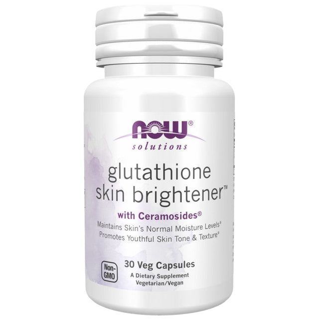 Glutathione Skin Brightener™ | with Ceramosides® - 30 капсули  NOW Foods - Nutra Best Bulgaria