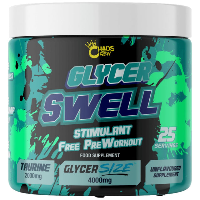 Glycer Swell | Stim Free Pre-Workout - 200 грама  Chaos Crew - Nutra Best Bulgaria