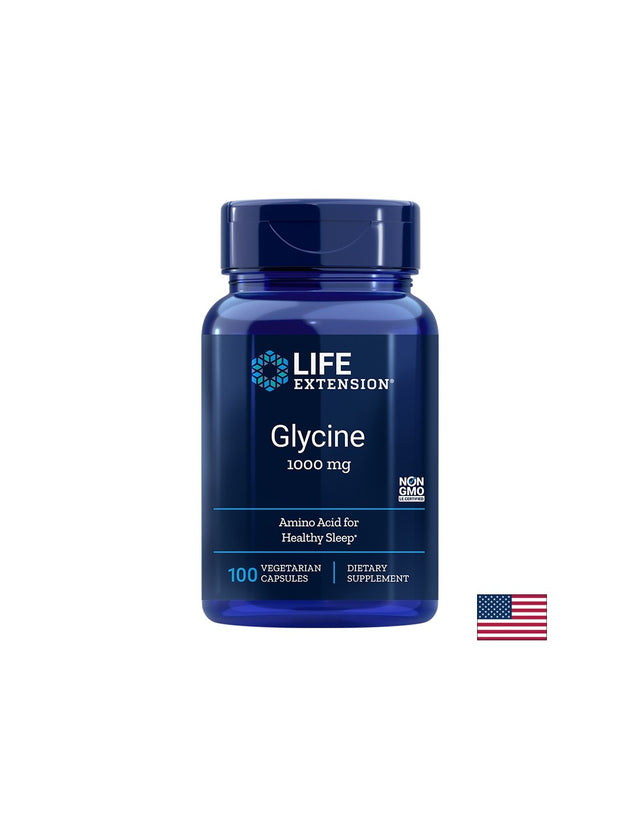Glycine/ Глицин 1000 mg х 100 капсули  Life Extension - Nutra Best Bulgaria