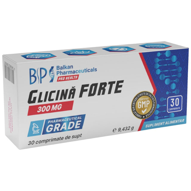 Glycine Forte 300 mg - 30 Таблетки  Balkan Pharmaceuticals - Nutra Best Bulgaria