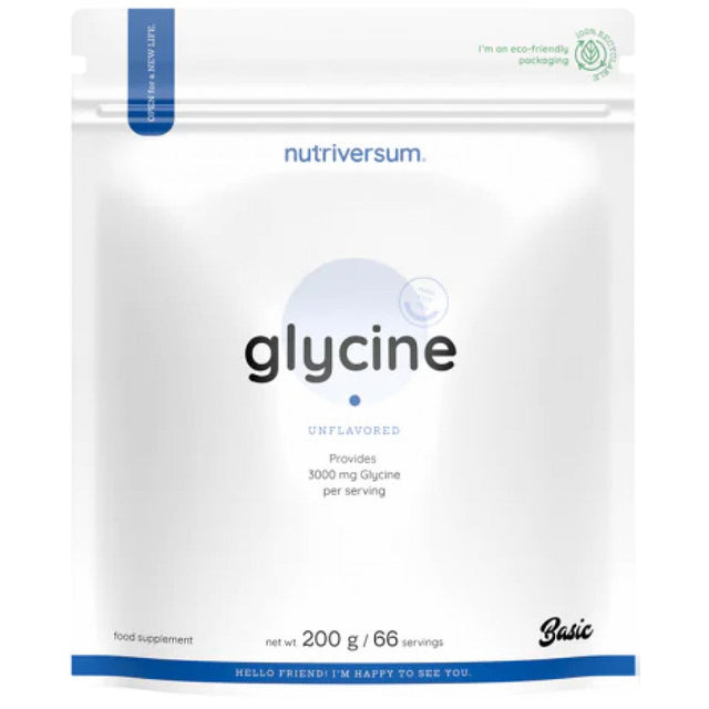 Glycine Powder - 200 грама  Nutriversum - Nutra Best Bulgaria
