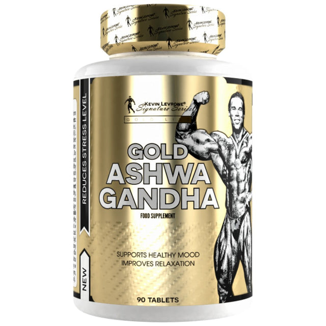 Gold Ashwagandha 300 mg - 90 Таблетки  Kevin Levrone - Nutra Best Bulgaria