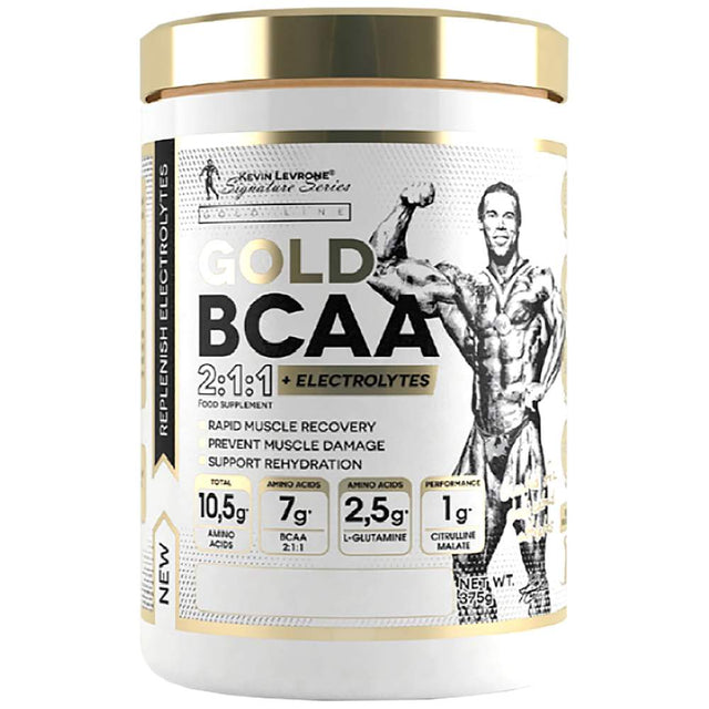 Gold BCAA 2:1:1 | with Glutamine, Citrulline & Electrolytes - 375 грама  Kevin Levrone - Nutra Best Bulgaria