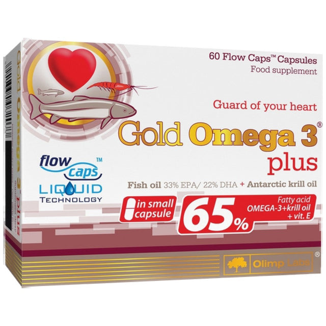 Gold Omega 3 65% + Krill Oil 60 капсули  Olimp - Nutra Best Bulgaria