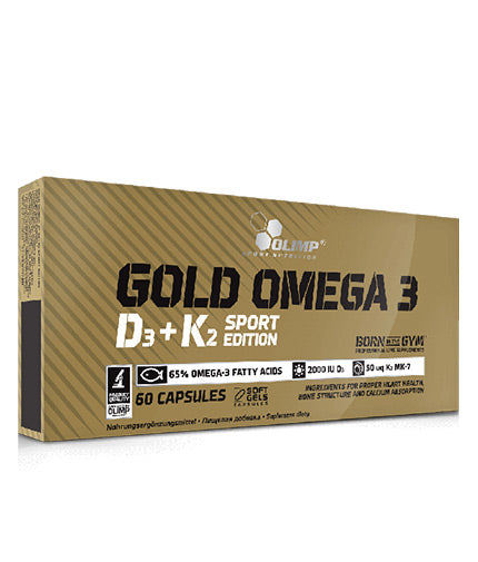 Gold Omega 3 D3 + K2 Sport Edition / 60 Caps  OLIMP - Nutra Best Bulgaria