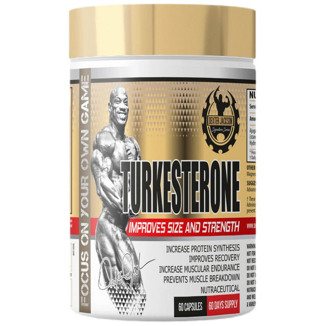 Gold Series | Turkesterone 500 mg - 60 капсули  Dexter Jackson Signature Series - Nutra Best Bulgaria