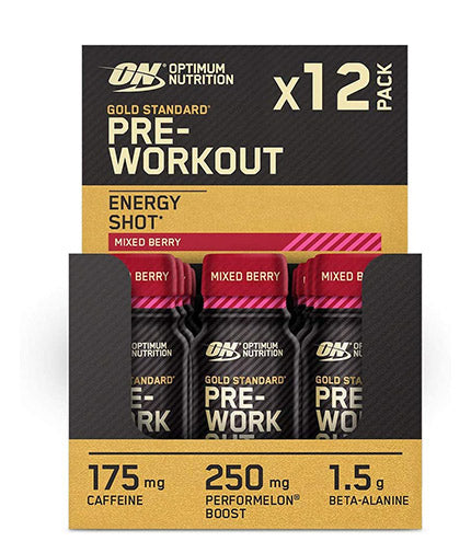 Gold Standard Pre-Workout Shot Box / 12 x 60 ml  OPTIMUM NUTRITION - Nutra Best Bulgaria