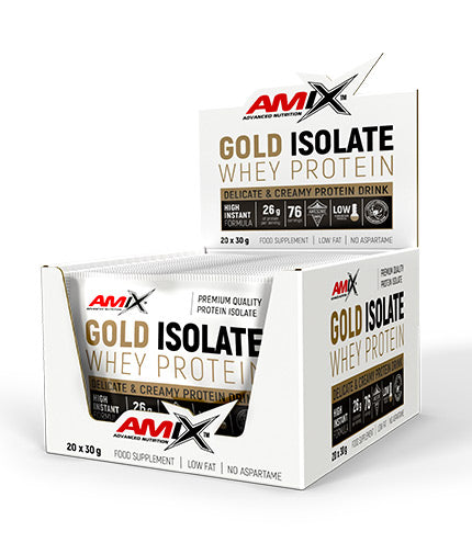 Gold Whey Protein Isolate Box / 20 x 30 g  AMIX - Nutra Best Bulgaria