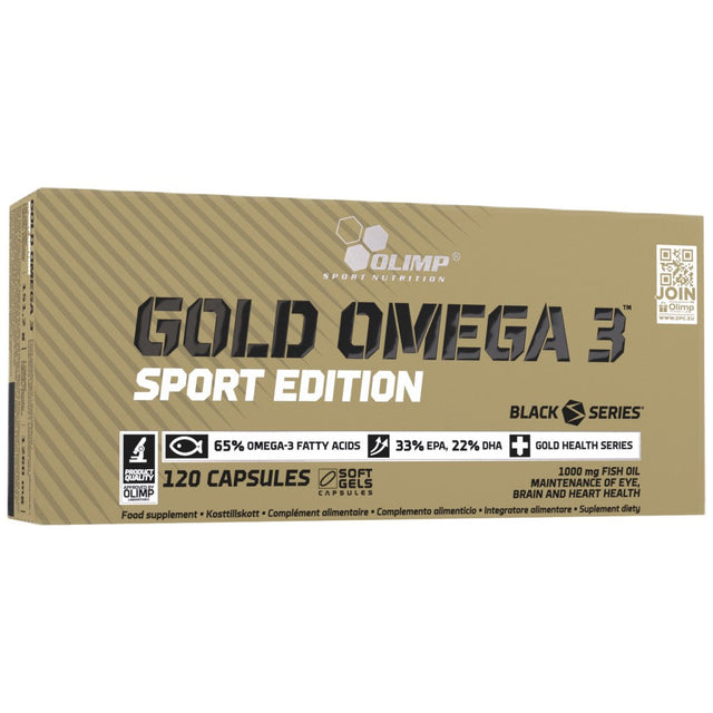 Omega 3 GOLD Sport Edition - 120 Гел капсули - Nutra Best Bulgaria