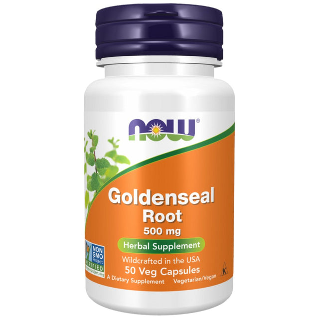 Goldenseal Root 500 mg - 50 капсули  NOW Foods - Nutra Best Bulgaria
