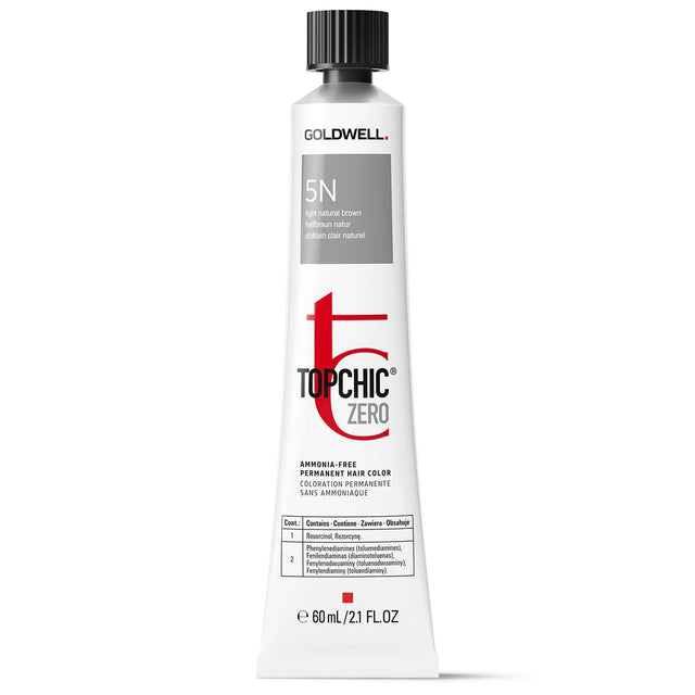 Goldwell, TopChic Zero, Permanent Hair Dye, 5N Light Natural Brown, 60 ml  Goldwell - Nutra Best Bulgaria