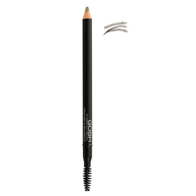Gosh, Defining Brow, Eyebrow Cream Pencil & Brush 2-In-1, 03, Grey Brown, 1.2 g  Gosh - Nutra Best Bulgaria