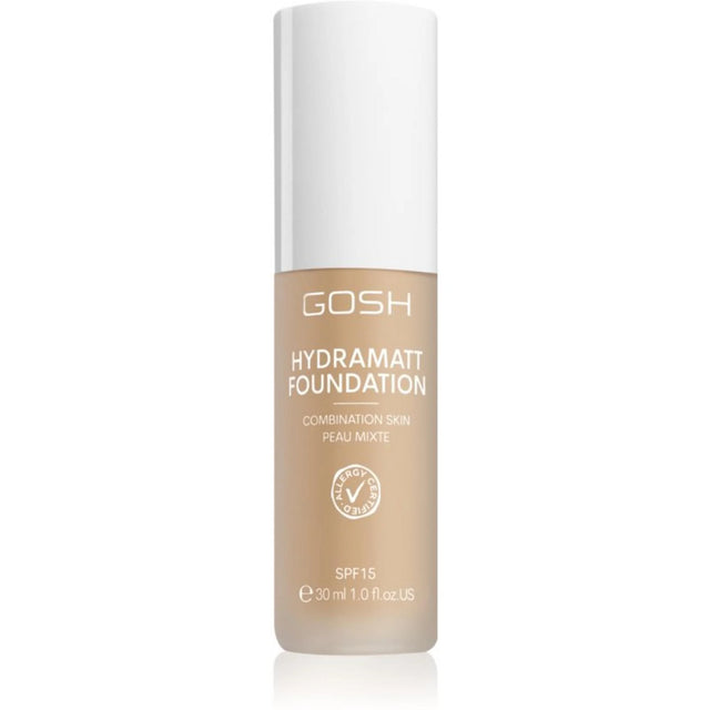 Gosh, Hydramatt, Matte, Liquid Foundation, 006N, Medium Light, SPF 15, 30 ml  Gosh - Nutra Best Bulgaria