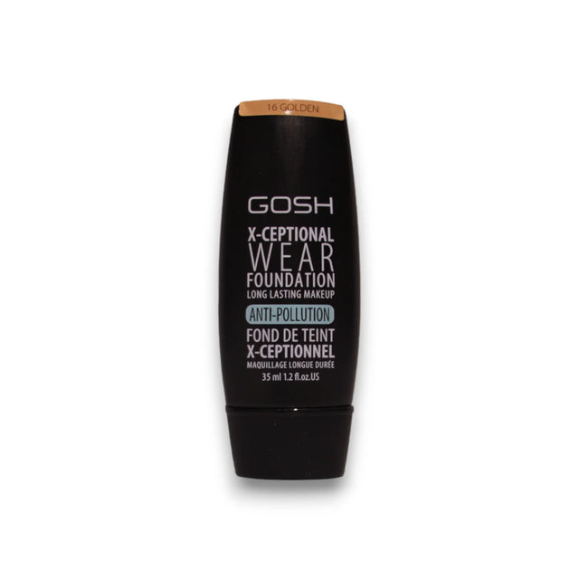 Gosh, X-Ceptional Wear, Vitamin E, Long Lasting, Cream Foundation, 16, Golden, 30 ml  Gosh - Nutra Best Bulgaria