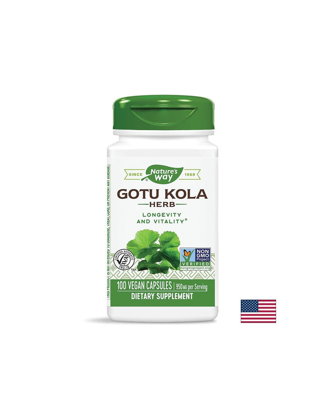 Gotu Kola 475 mg - 100 капсули  Nature’s Way - Nutra Best Bulgaria